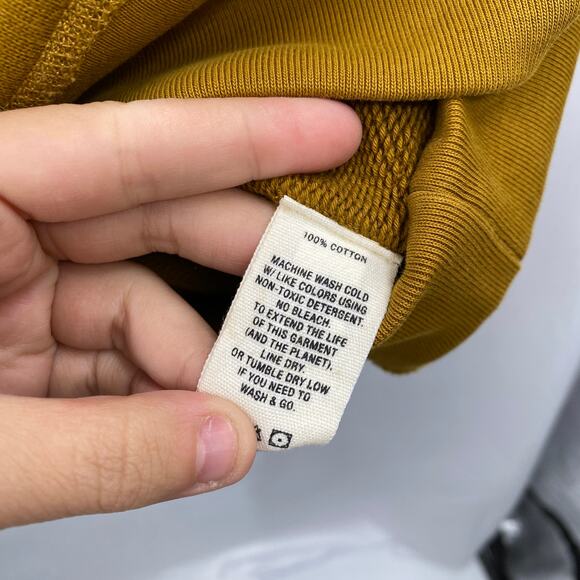 Alex Mill Standard Lightweight Sweatshirt - Golden Khaki - Picture 5 of 6